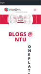 Mobile Screenshot of blogs.ntu.edu.sg